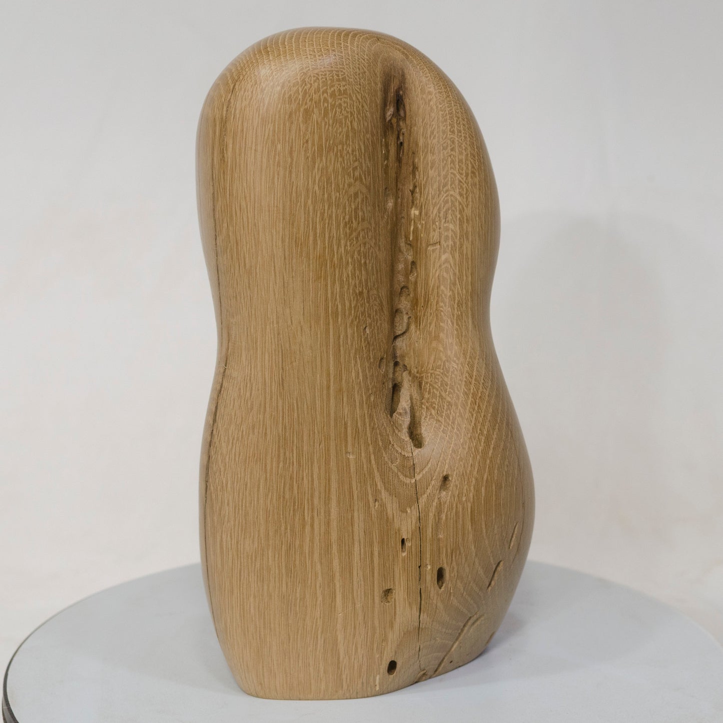 White Oak Artistic Cremation Urn – Flowing Style – no. 68