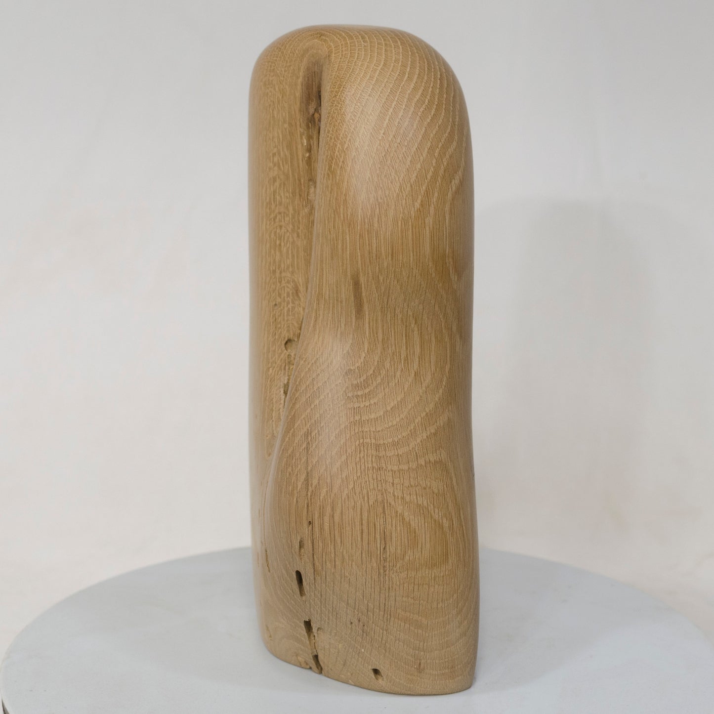 White Oak Artistic Cremation Urn – Flowing Style – no. 68