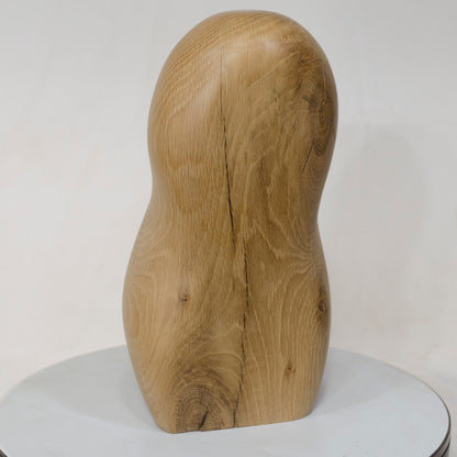 White Oak Artistic Cremation Urn – Flowing Style – no. 68