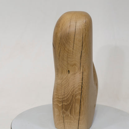 White Oak Artistic Cremation Urn – Flowing Style – no. 68