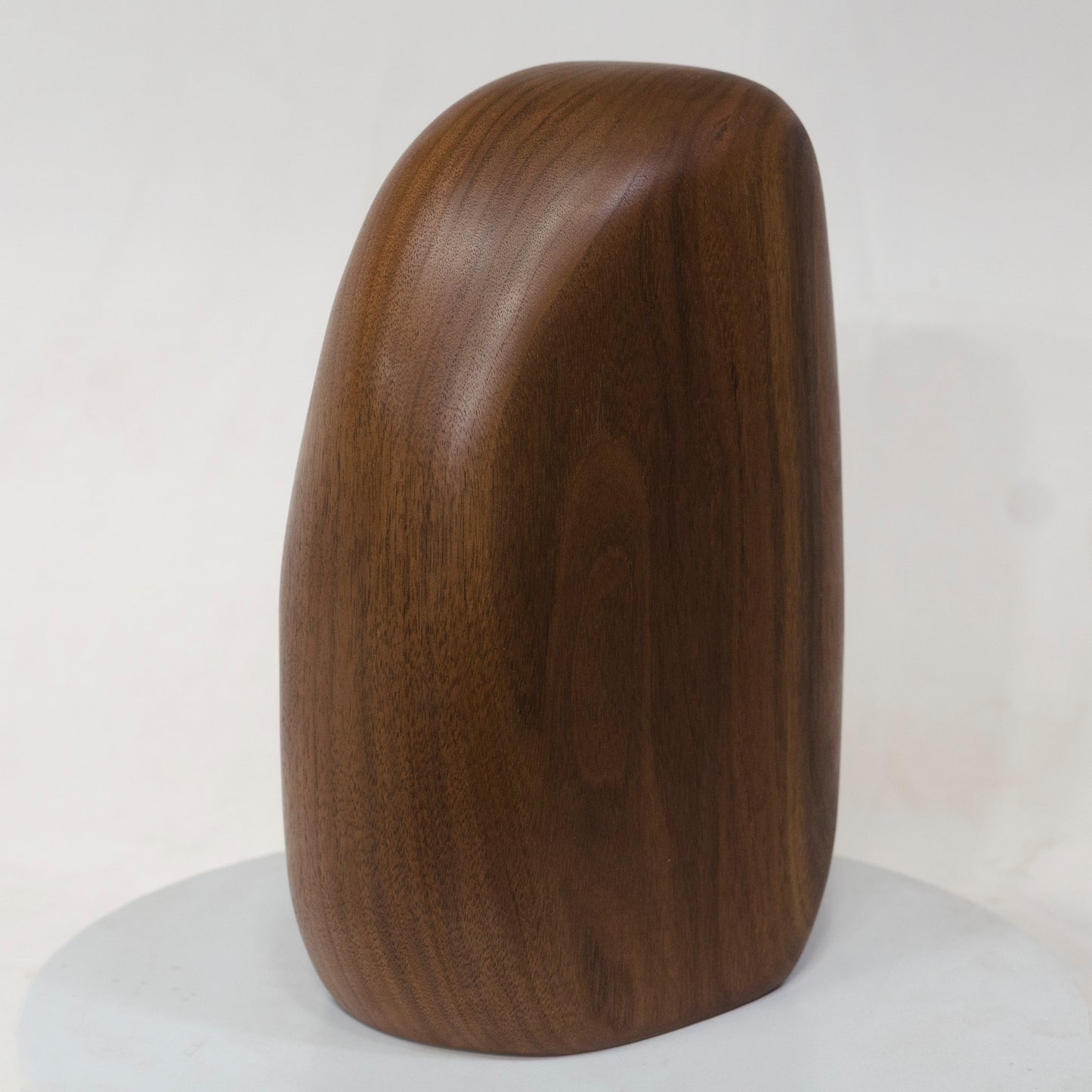 Black Walnut Artistic Cremation Urn – Flowing Around Knot – no. 69