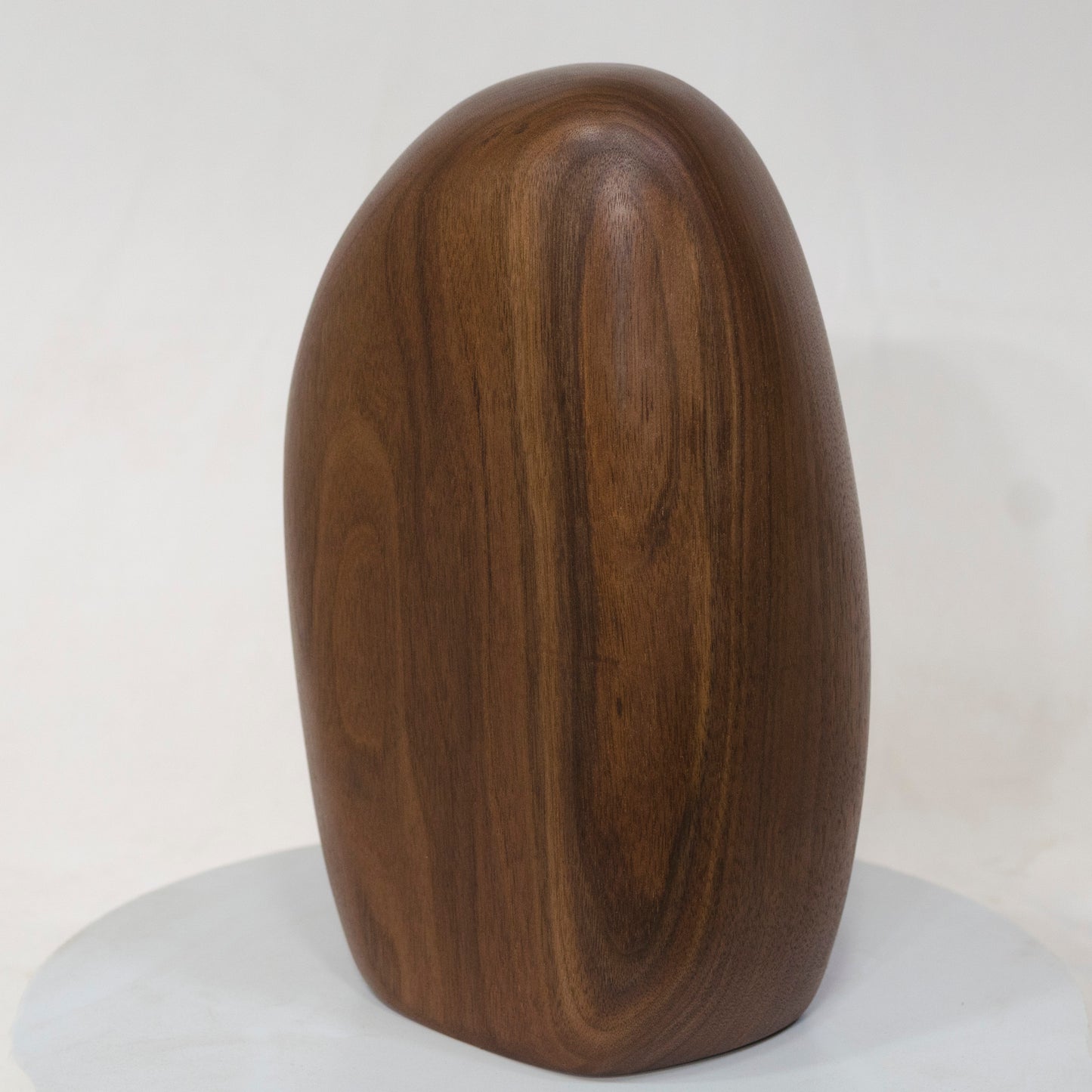 Black Walnut Artistic Cremation Urn – Flowing Around Knot – no. 69