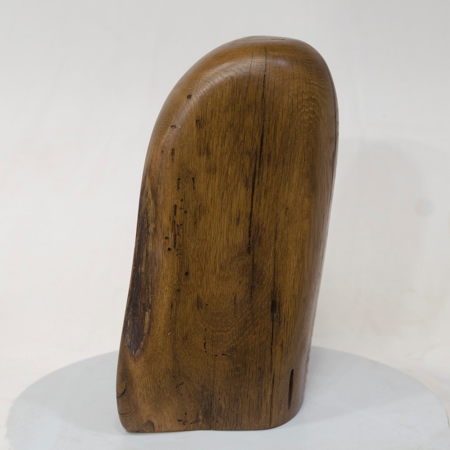 White Oak Artistic Cremation Urn – Combined Hewn And Natural – no. 70