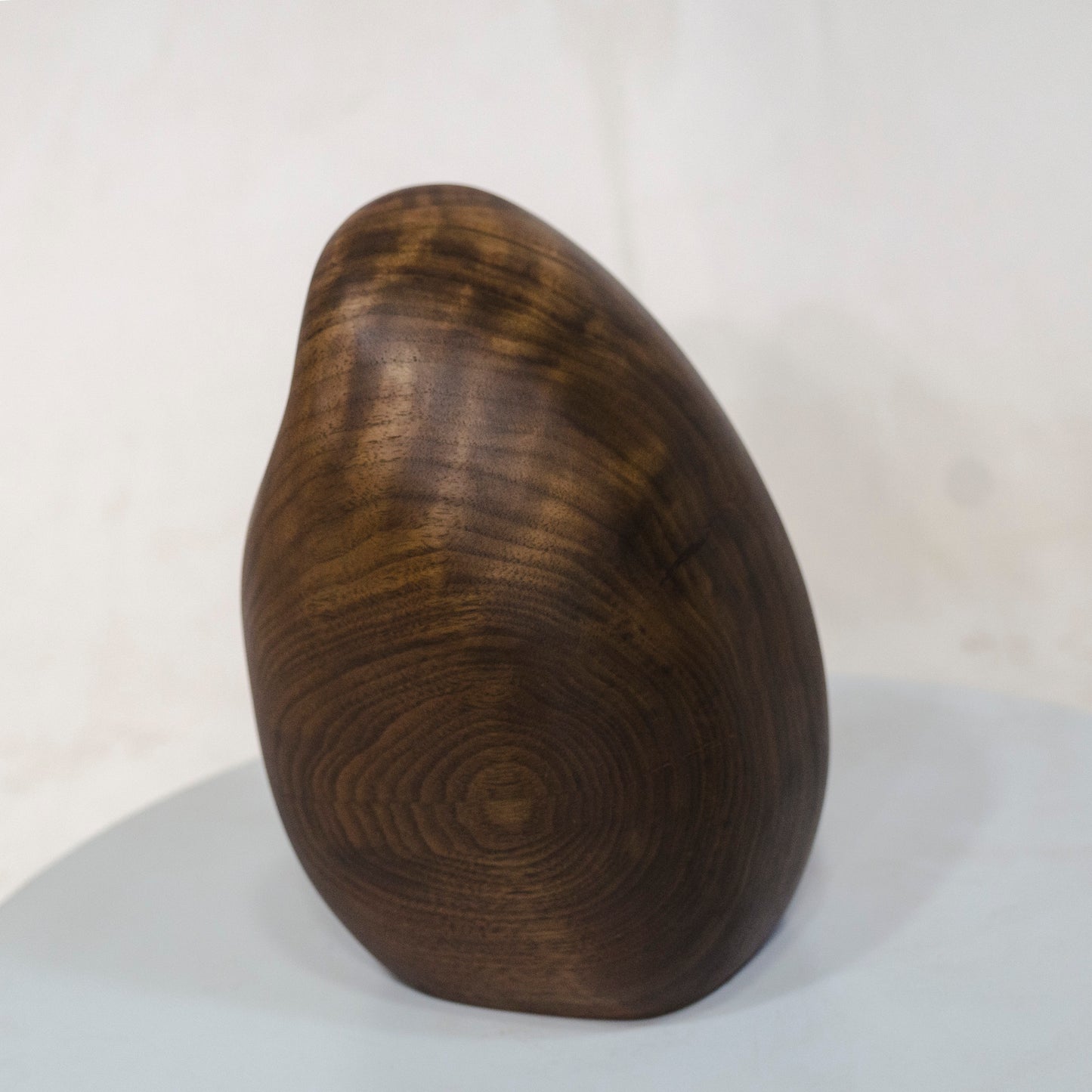 Black Walnut Artistic Wood Urn – Teardrop Shape – no. 72