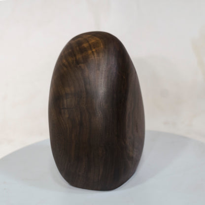 Black Walnut Artistic Wood Urn – Teardrop Shape – no. 72