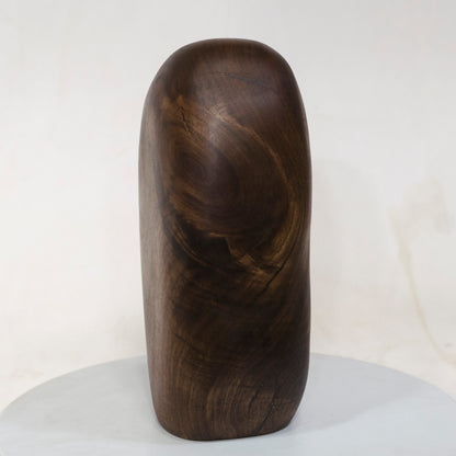 Black Walnut Artistic Cremation Urn – Flowing Grains – no. 74