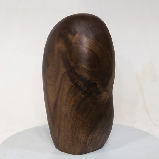 Black Walnut Artistic Cremation Urn – Flowing Grains – no. 74